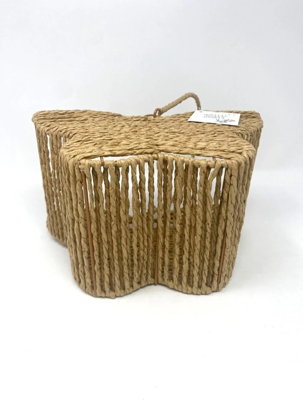 Target Novelty Woven Butterfly Shaped Basket With Handle Decor Easter